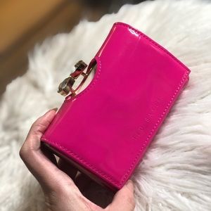 Ted Baker pink leather wallet